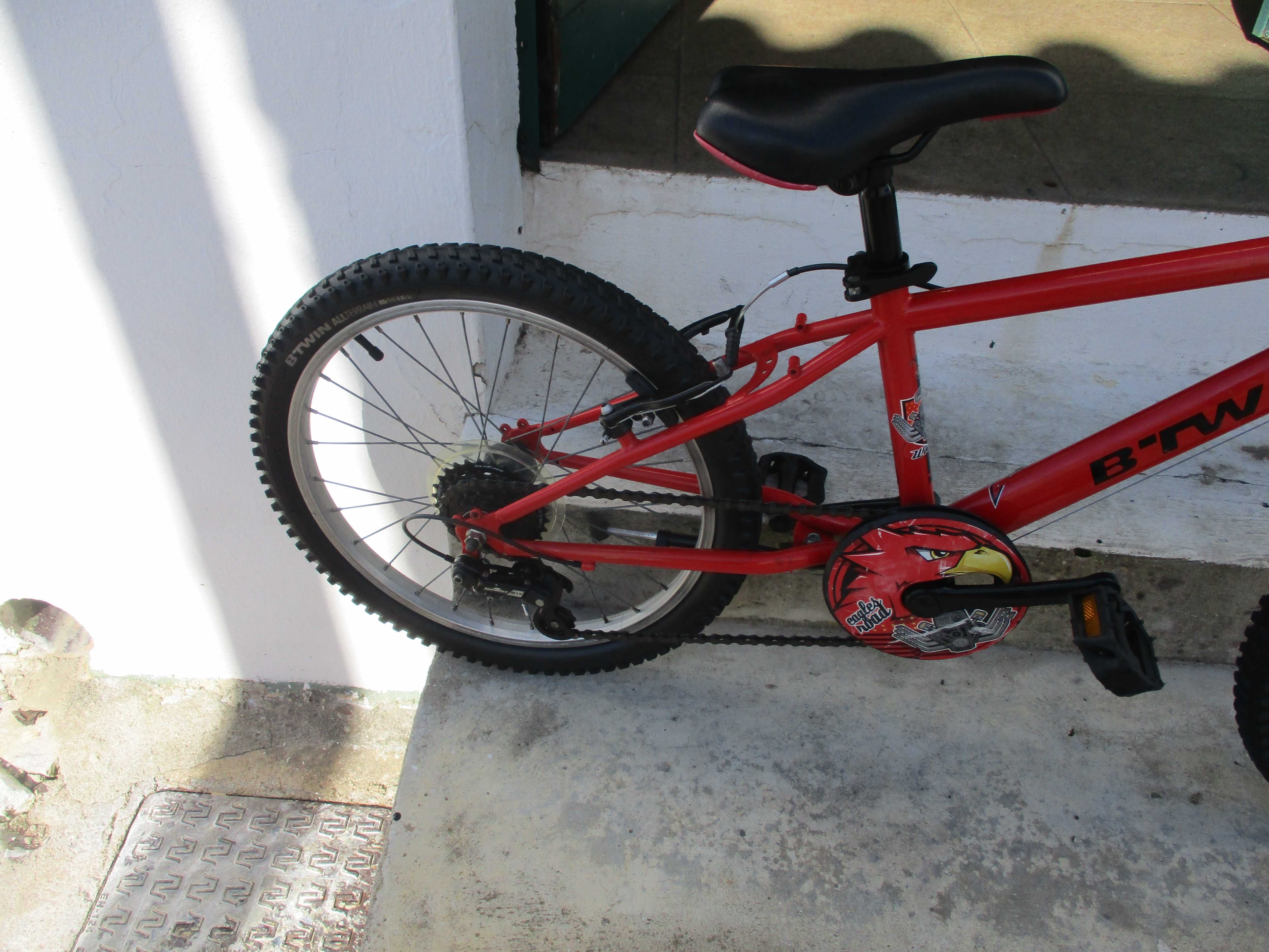 Bicicleta B’Twin Criança Roda 20 Vermelha 5 velocidades