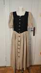 Sukienka retro vintage len dirndl bawaria