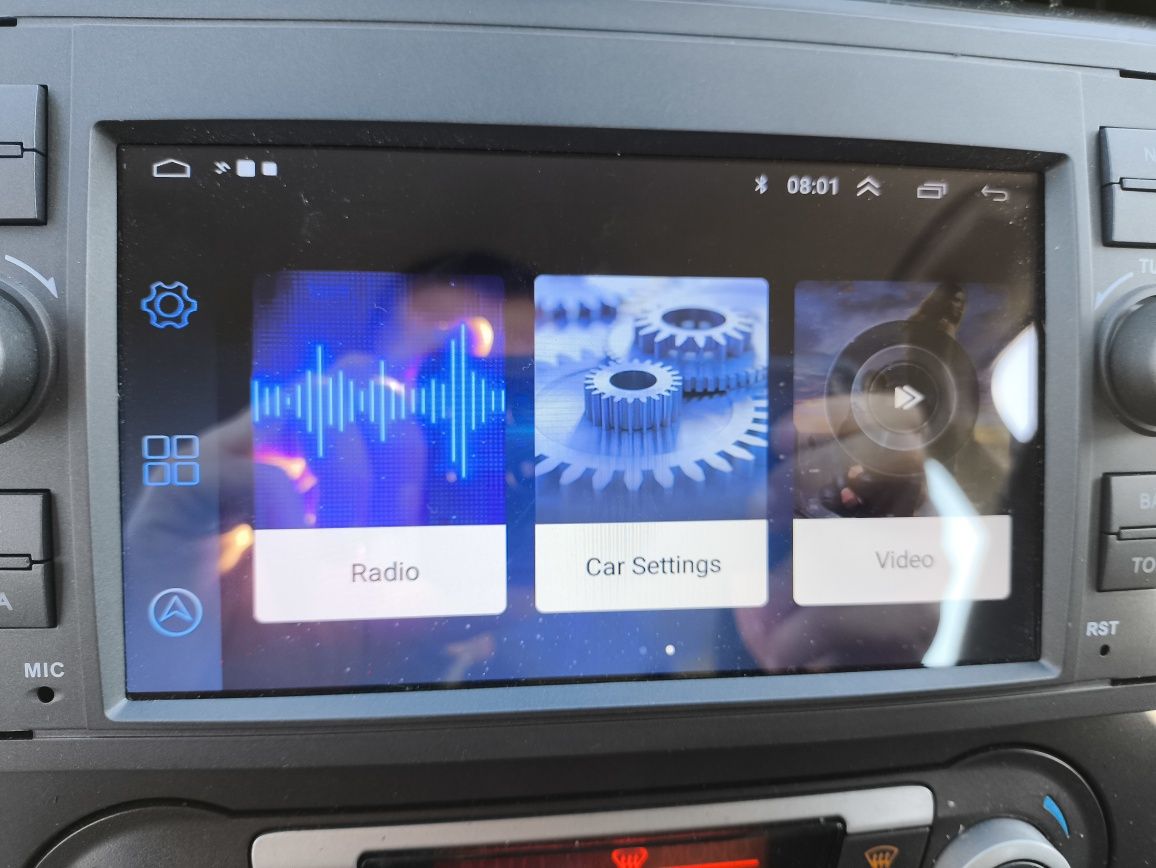 Radio 2din ford C-Max Focus LED kamera cofania android