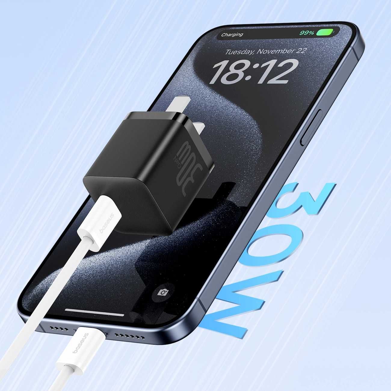 Kabel Baseus Superior ll USB-C -USB-C 30W 1m do iPhone 15 16 Sklep Wwa