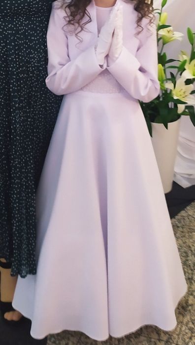 Sukienka komunijna+bolerko+torebka