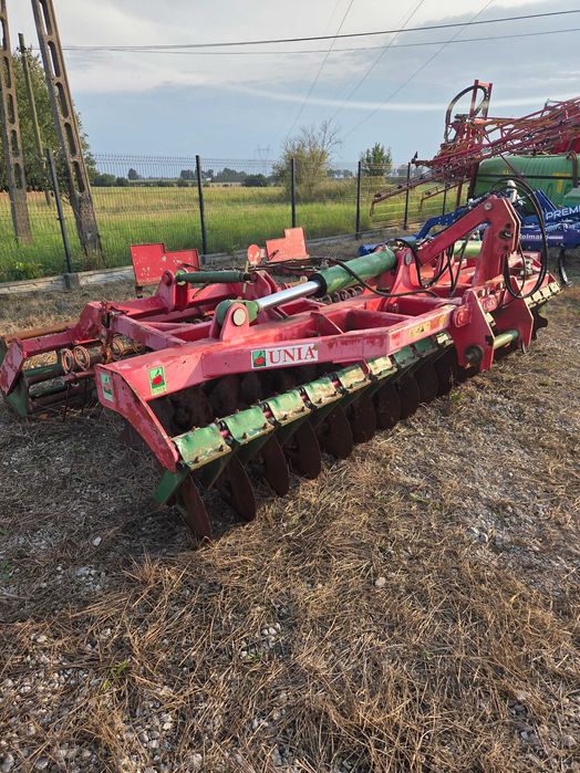 Brona talerzowa Unia Ares 4,5m rura zgrzebło