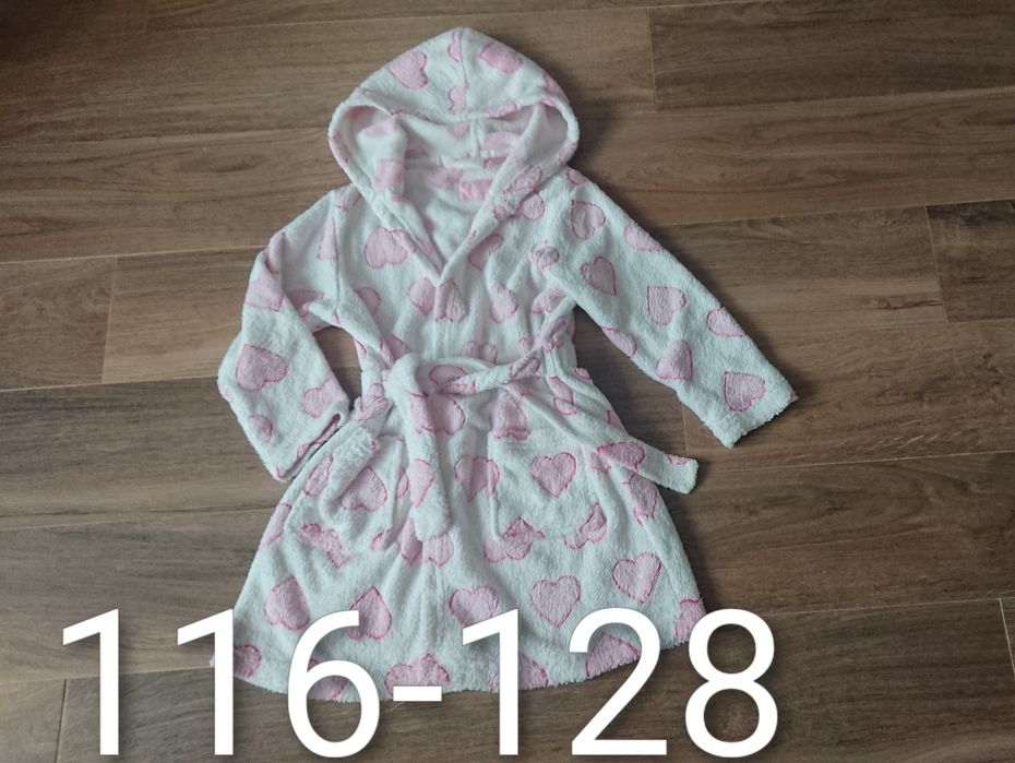 Szlafrok dla dziewczynki rozmiar 116-128