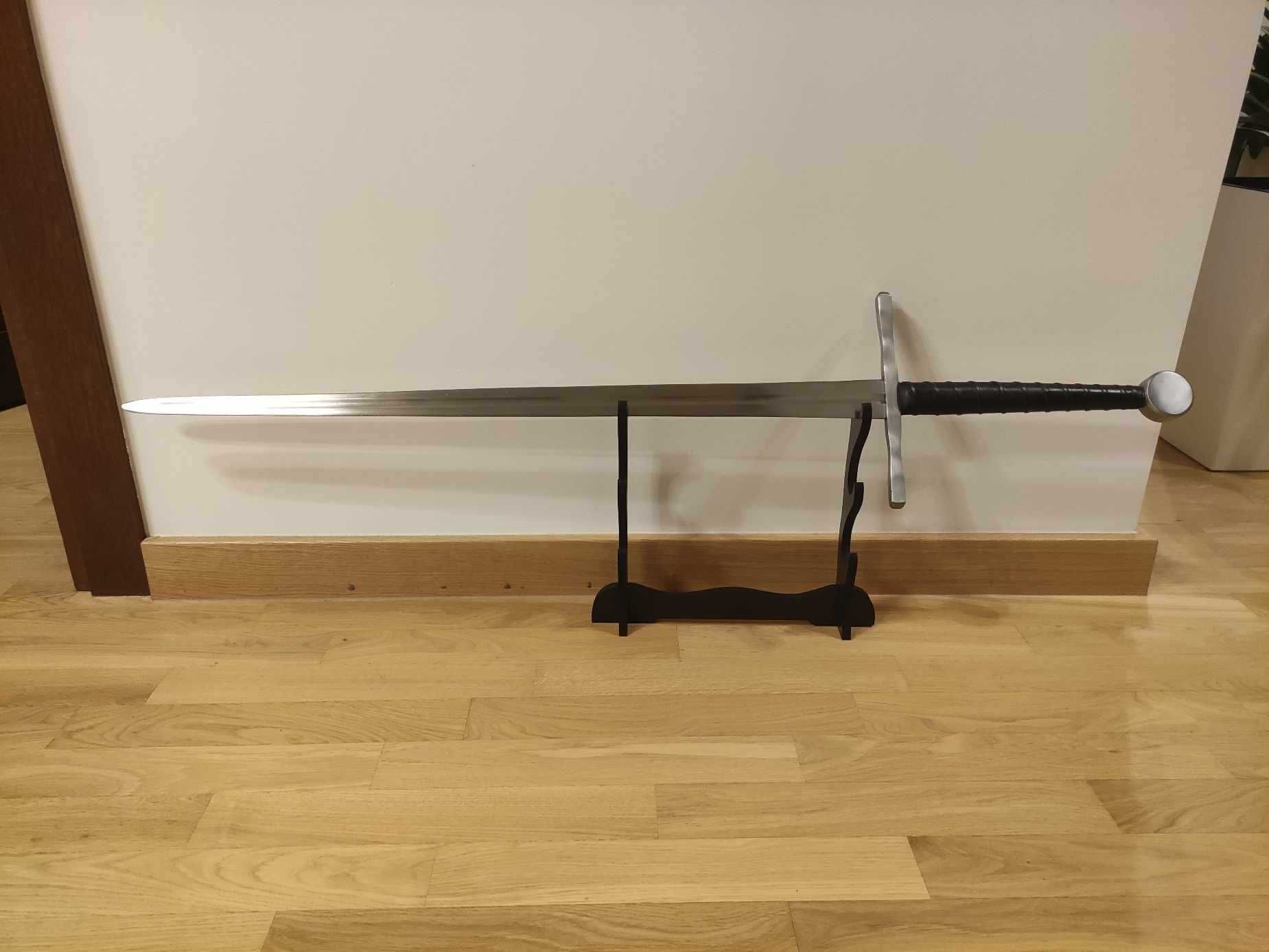 Półtoraręczny długi miecz bastardowy średniowieczny XIV wiek do walki