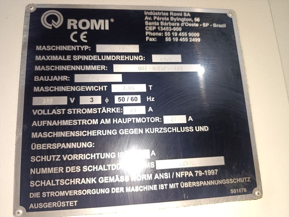 Токарный станок ЧПУ ROMI M420 цикличный