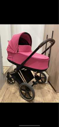 Коляска Cybex priam rose gold