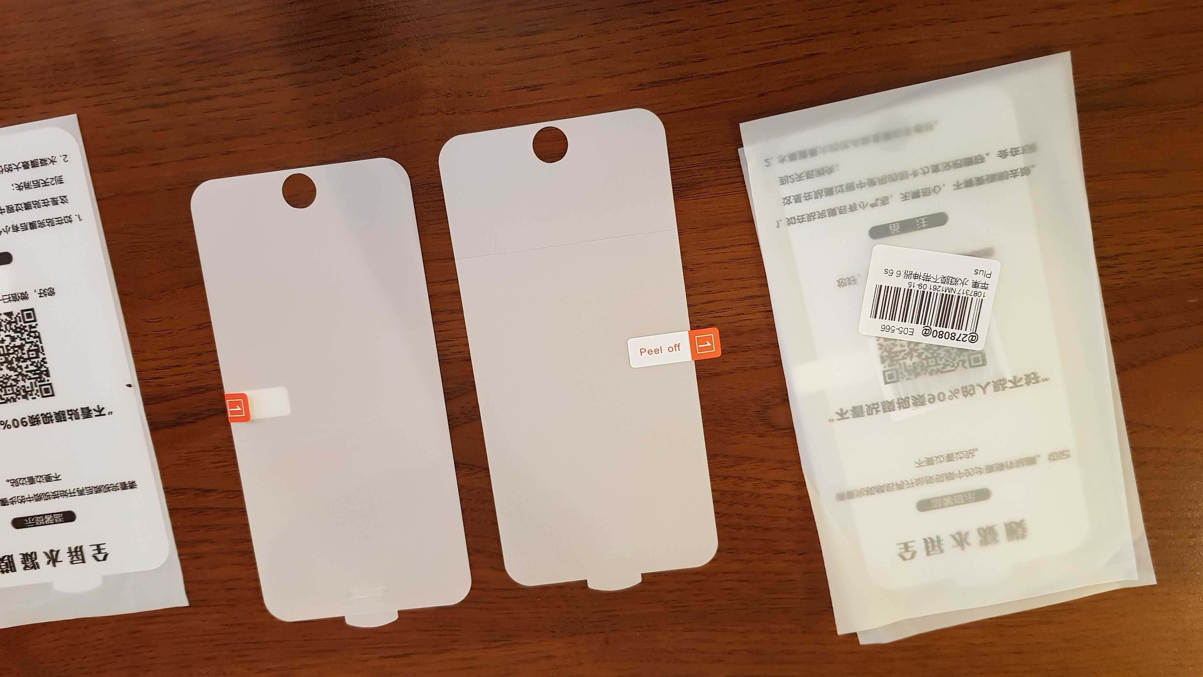 Гидрогель Пленка для iPhone 6 Plus, iPhone 6S Plus  набор 4 шт.