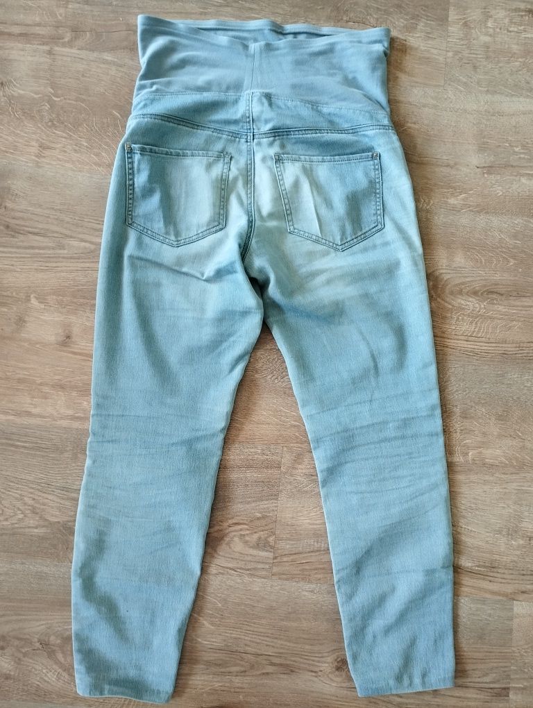 Spodnie ciążowe cienki jeans rozm 38