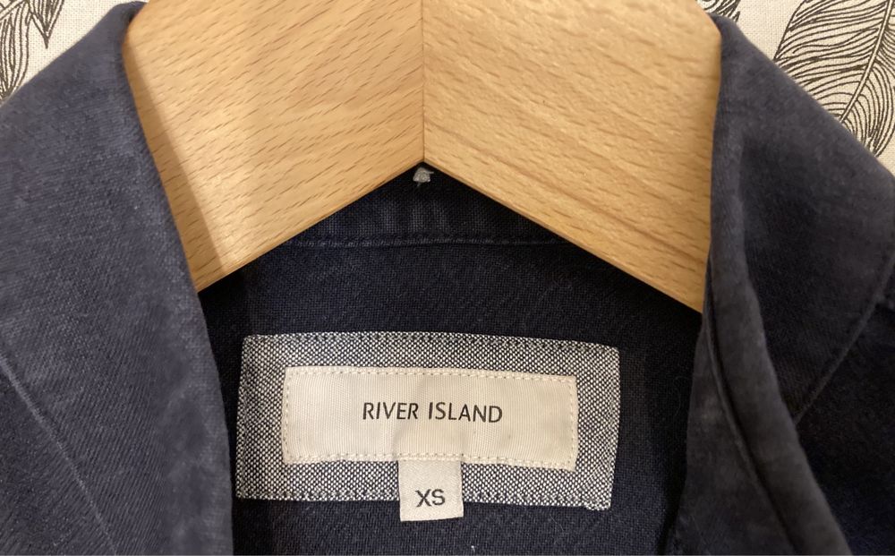 Koszula męska XS granatowa River Island