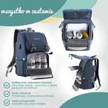 BEARTOP Duża torba plecak organizer do przewijania 44/30cm