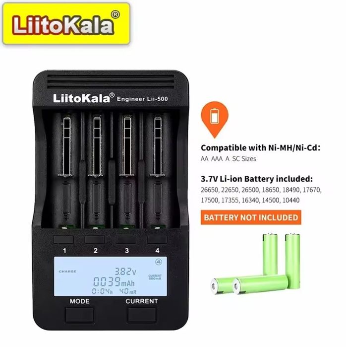Зарядний пристрій litokala  lii 500,lii202