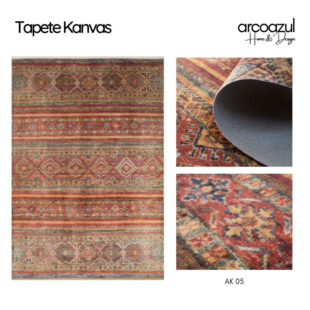 Tapete Oriental Kanvas - 3 modelos - Várias medidas By Arcoazul