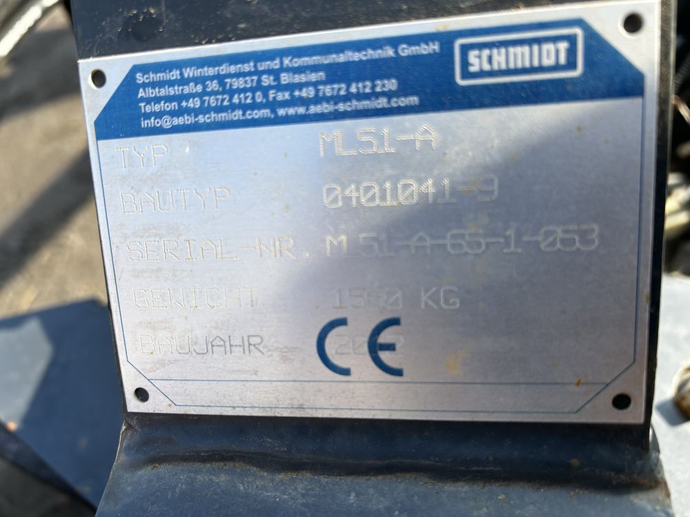 Pług śnieżny SCHMIDT ML 51-A Autostradowy łamany Super Stan z Niemiec
