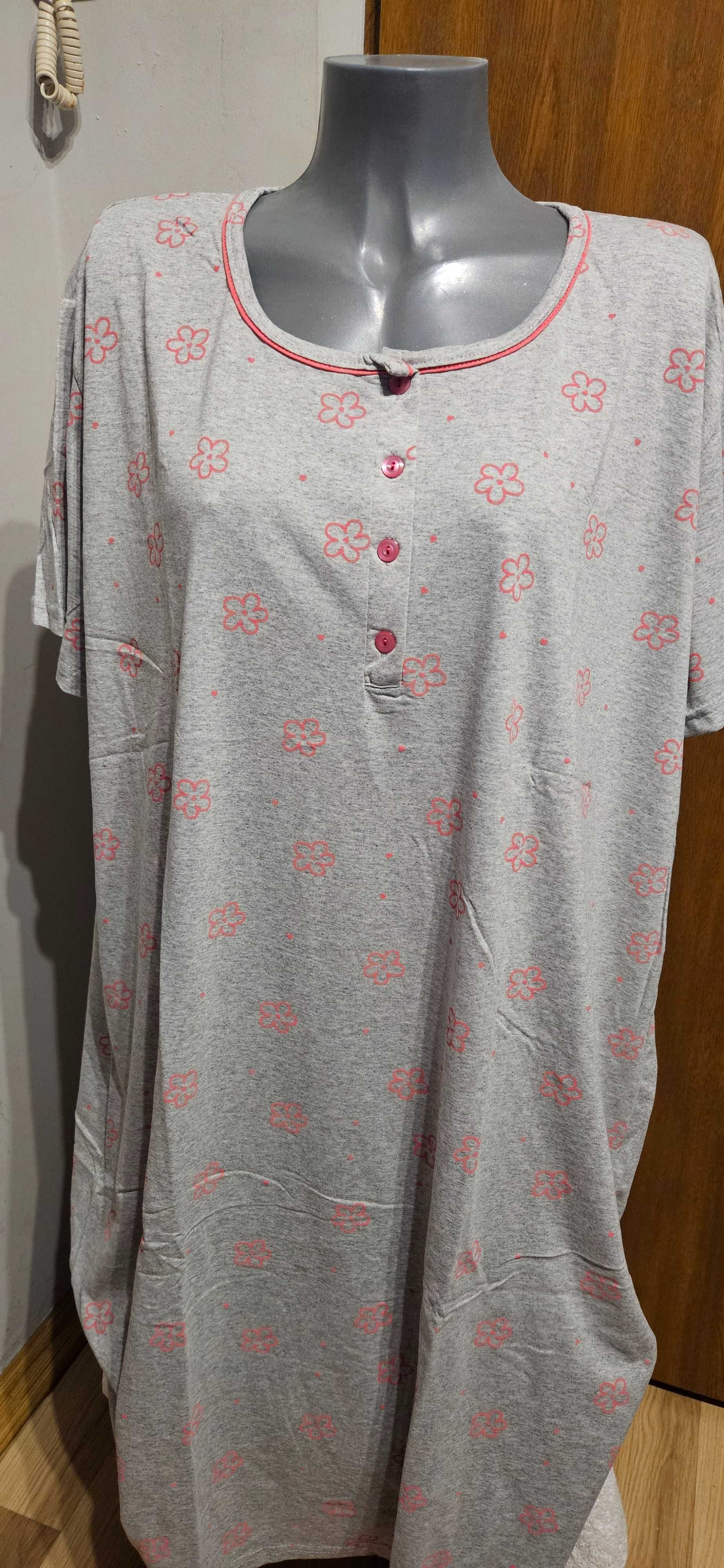 4XL 48 Koszula ciążowa duży rozmiar nocna piżama rozpinana do karmieni