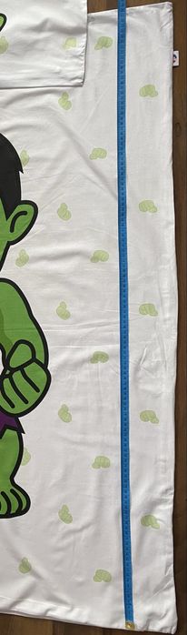 Pościel dziecięca Hulk chłopiec 120x90 cm – bawełna, szyta w Polsce