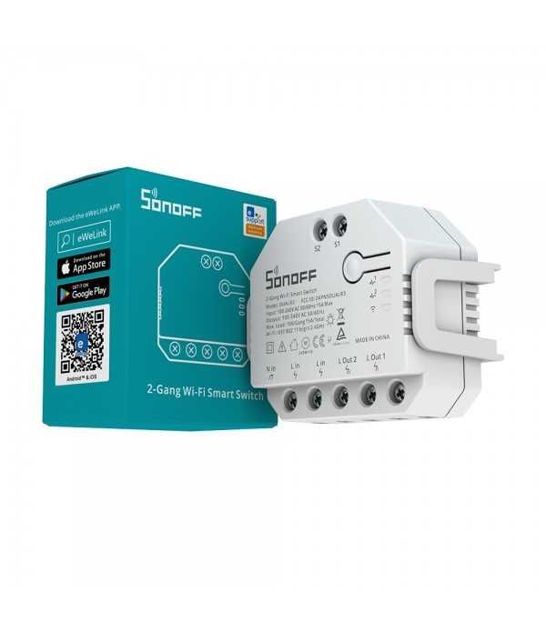 Sonoff Interruptor Inteligente Wi-Fi de Relé Duplo