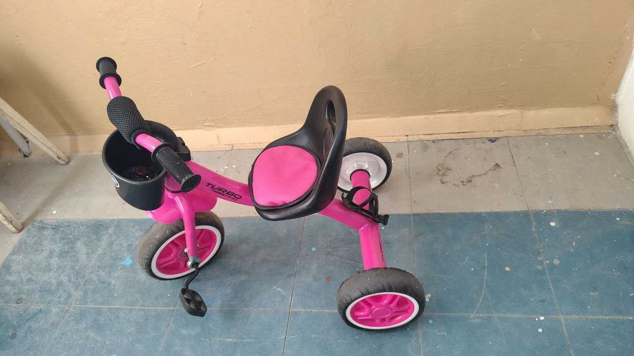 Триколісний дитячий велосипед для найменших Turbotrike M3197-6 рожевий