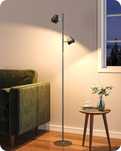 Lampa stojąca LED ściemniana z diamentową głowicą, obrotowa, dotykowa