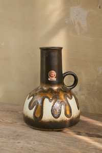 ceramiczny wazon VEB Haldensleben fat lava