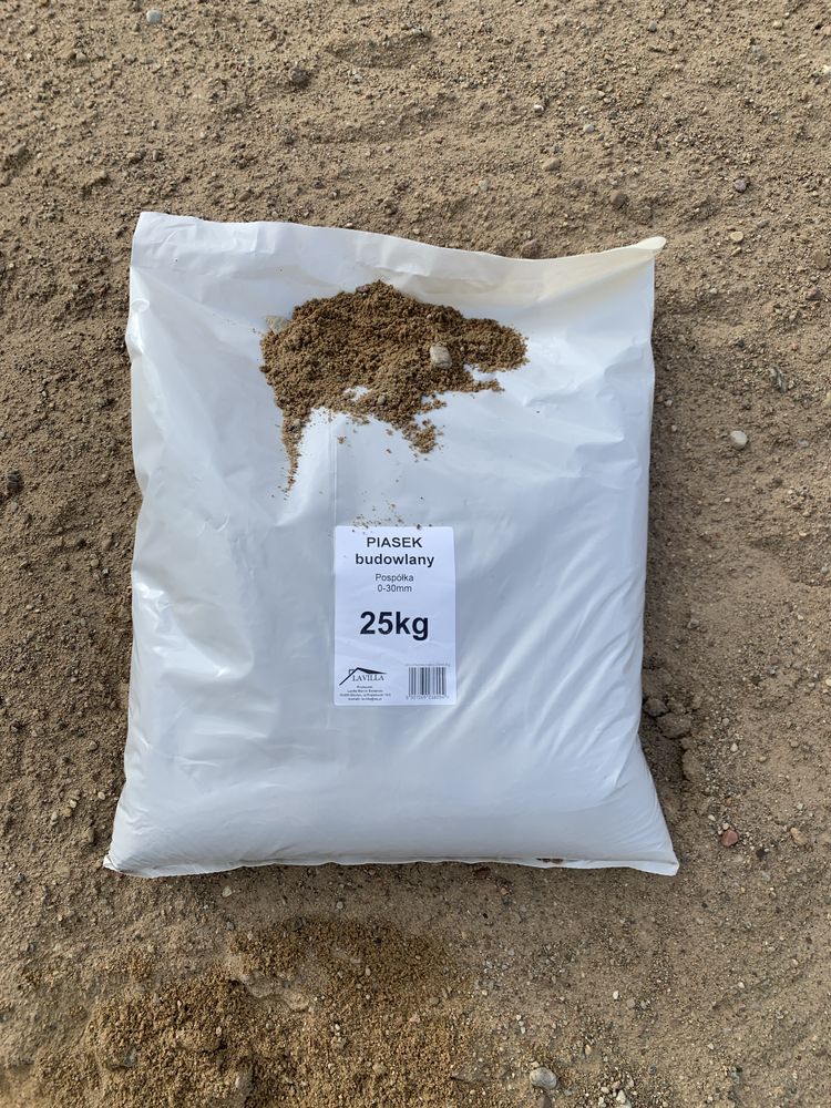 Piasek budowlany 0-2mm 0-4mm 0-30mm big bag TANI TRANSPORT