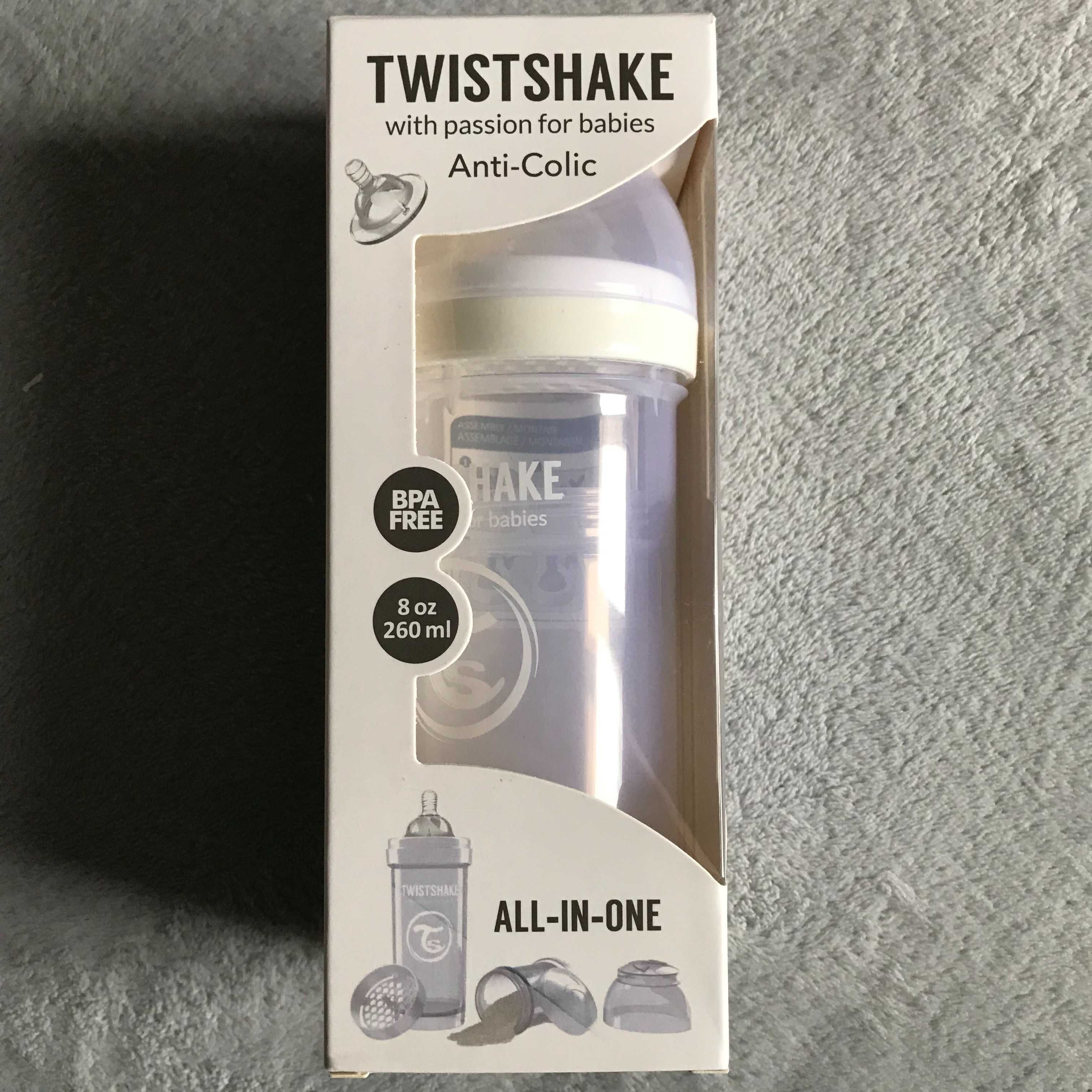 Twistshake антиколікова пляшечка для годування Anti-Colic Pink White