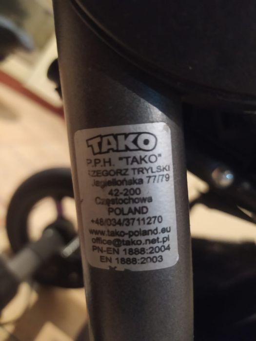 Piękny Wózek fioletowy Tako Laret 3w1 super stan!! (