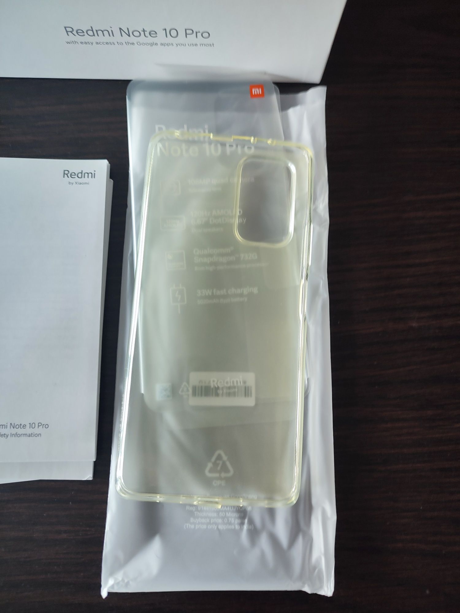 Чехол силикон Оригинал (Redmi Note 10 Pro)