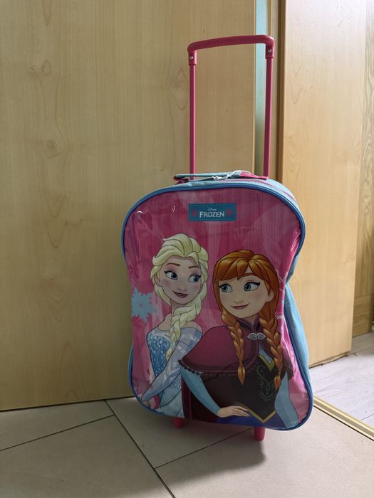 Маленька валіза чемодан з ельзою крижане серце для дитини