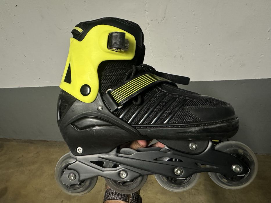 Patins Mítical Abe C5 Patins em Linha Júnior Amarelo 38-41