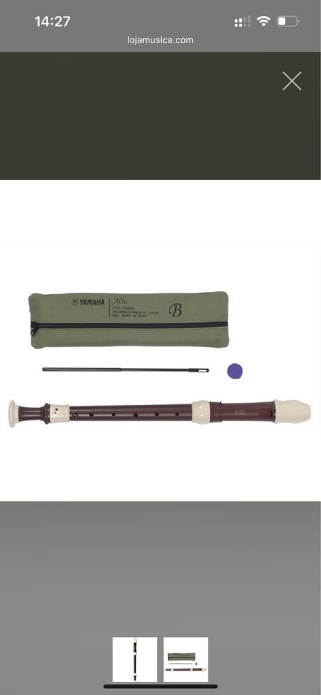 Flauta Contralto Yamaha YRA-312 BIII