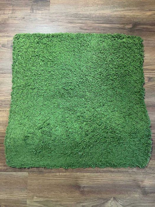 Dywan IKEA Hampen zielony i pomarańczowy