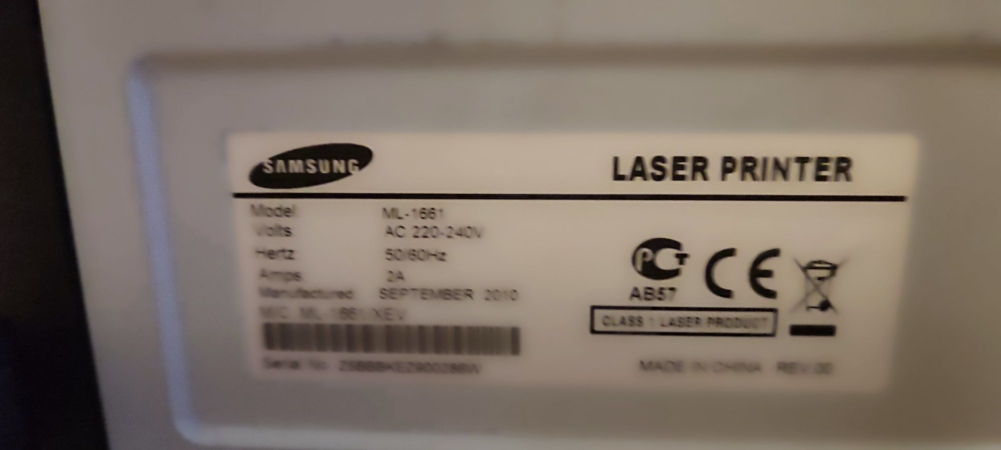 Продам принтер Samsung ML 1661