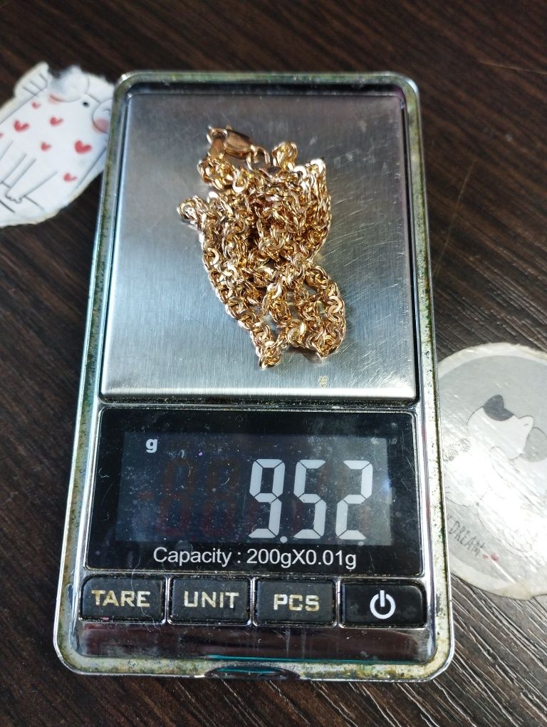Золотая цепочка 50 см 9.52 грамма