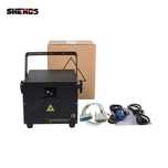LASER Sceniczny Dyskotekowy 3W PRO MAX RGB 3W SHEHDS ANIMATION V5 Moc!