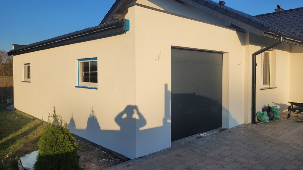 Garaż na konstrukcji drewnianej