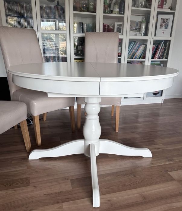 Ikea stol rozkladany bialy