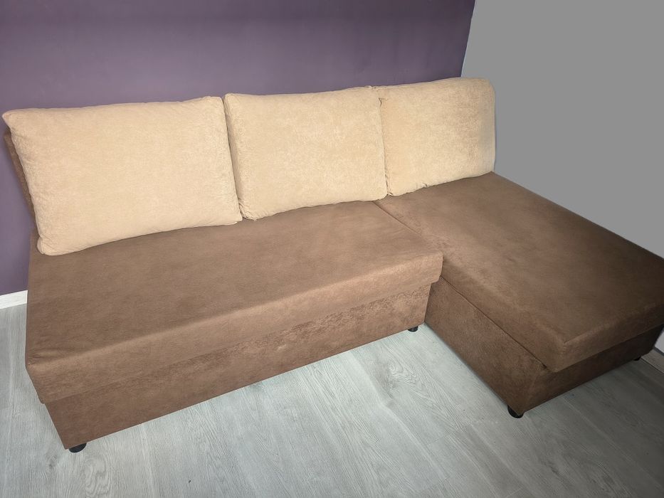 Narożnik lewy/prawy brąz/cappuccino