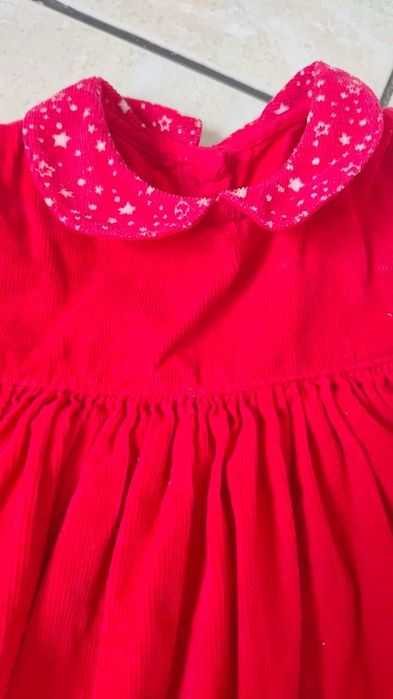 Czerwona sztruksowa sukienka body Święta Walentynki 74