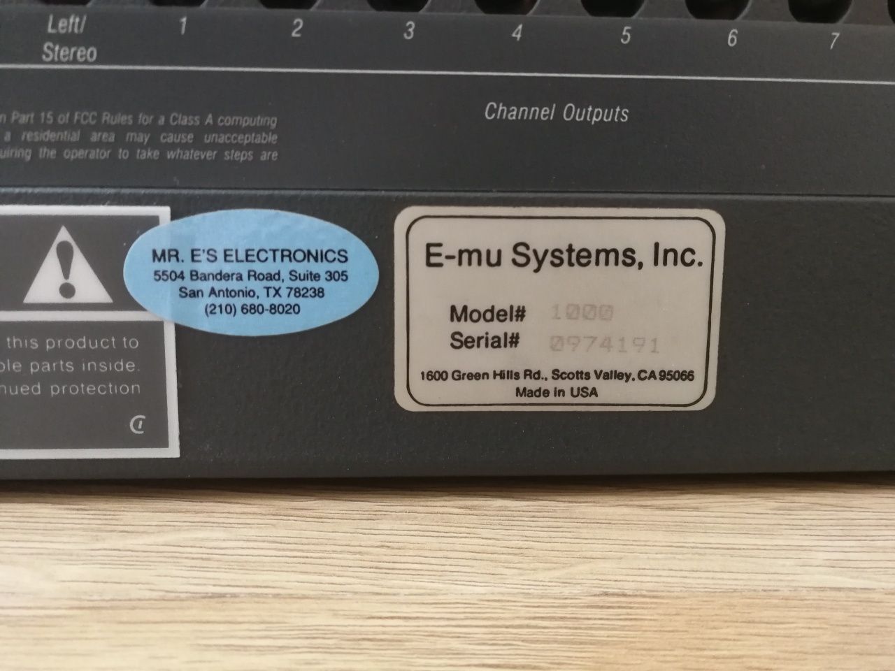 E-MU Emax I Sampler Keyboard