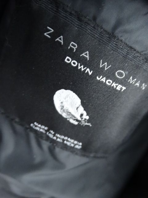 ZARA DOWN puchowa kurtka damska zimowa ORYGINAŁ pikówka XL 42