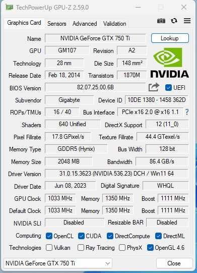 Komputer PC do gier i pracy i5/16GB RAM/GTX750Ti/SSD/WIN11 Prof