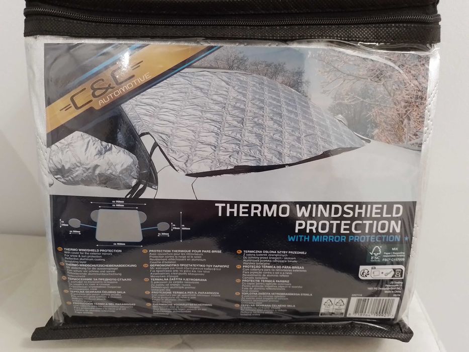 Mata pokrowiec na przednią szybę auta, antyszronowa NOWA
