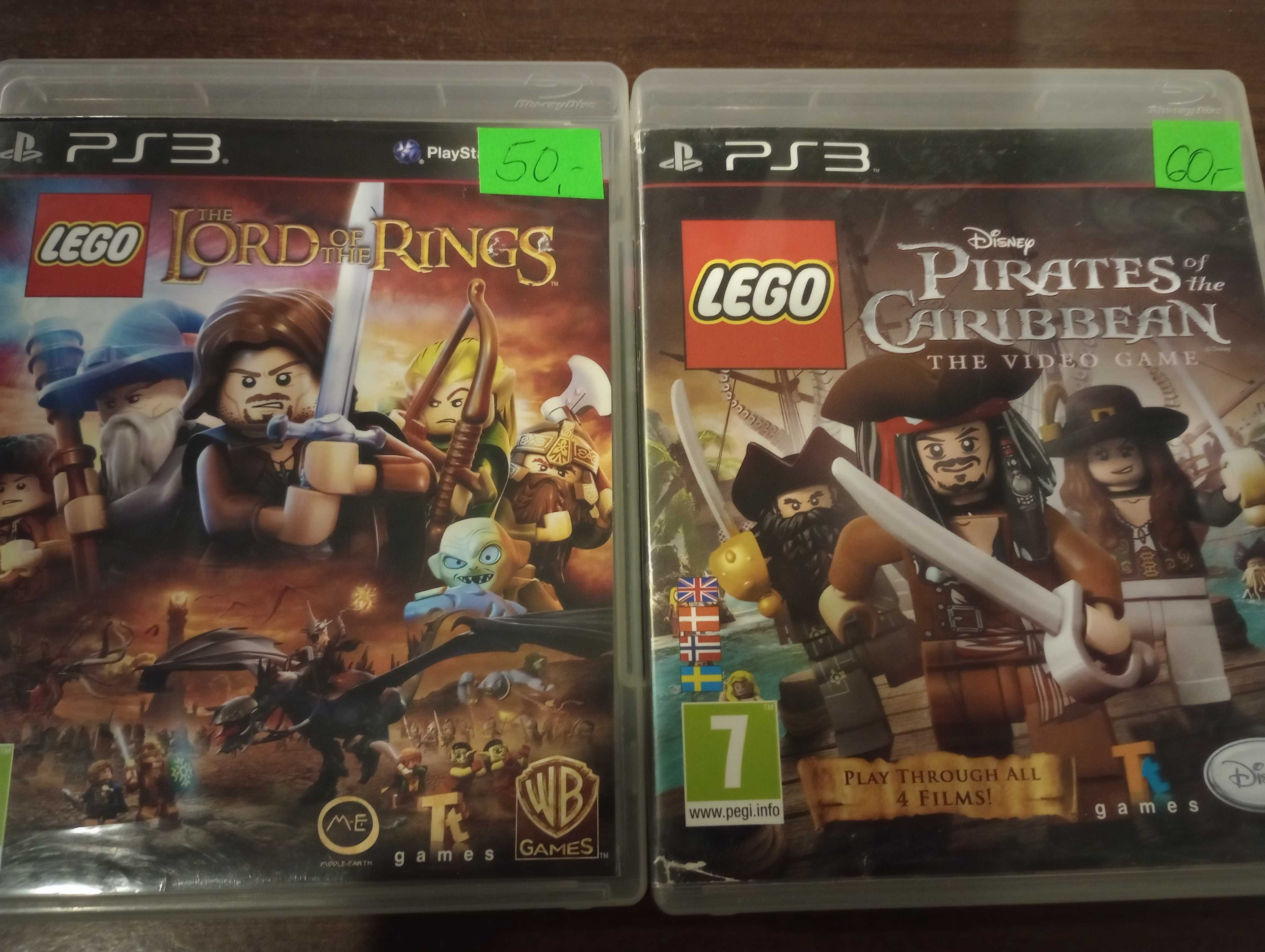 PS3 LEGO Piraci z Karaibów LEGO Władca Pierścieni PlayStation 3