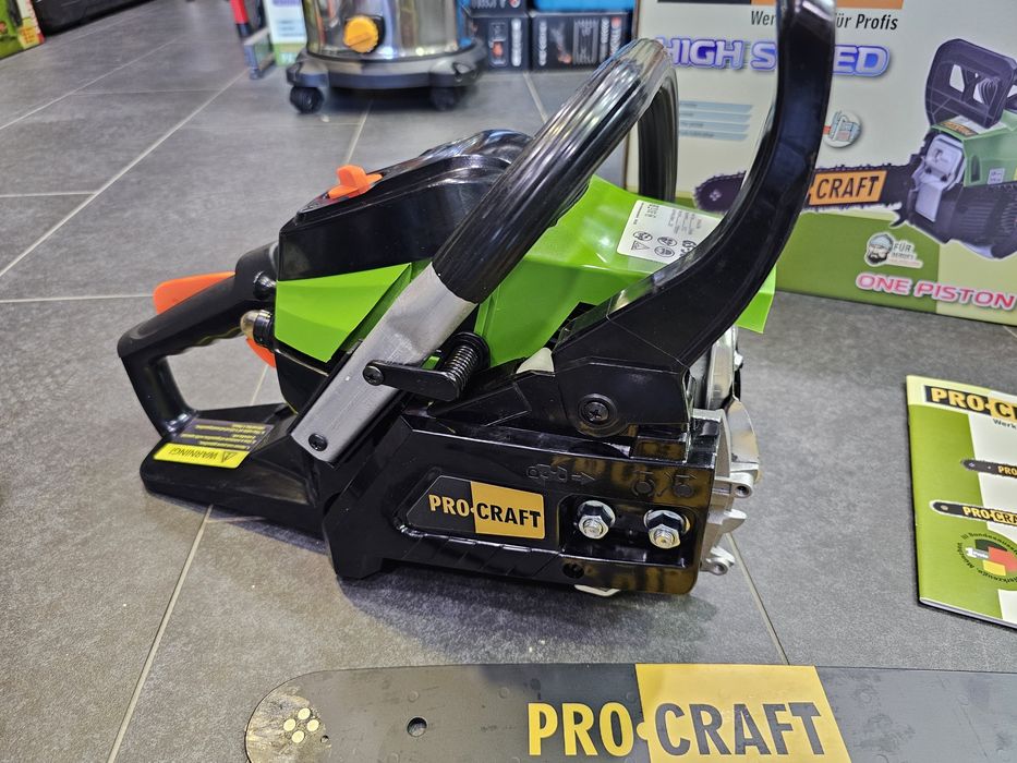 Бензопила Procraft 37сс 2 Шины +2 Цепи Пила Цепная Бензиновая