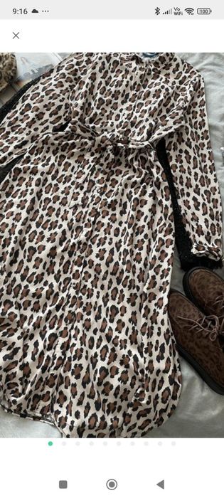 Плаття сорочка в око принт