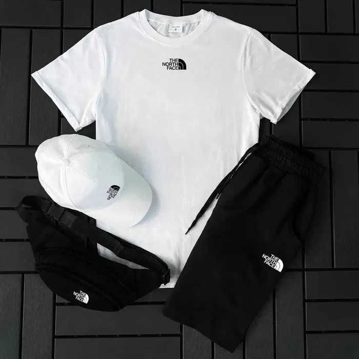 Спортивный костюм мужской летний The North Face Футболка + Шорты тнф