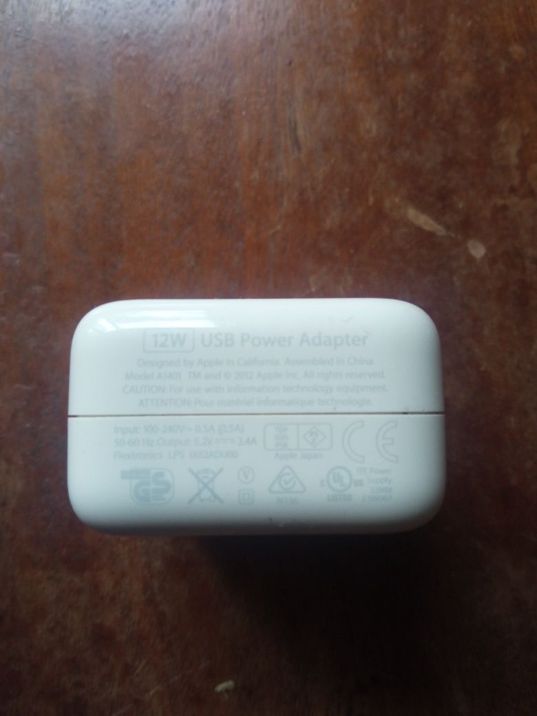 Зарядний пристрій Apple 12W USB Power Adapter