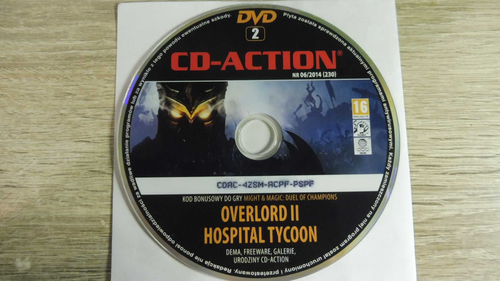 CD Action 06/2014 (230) - DVD 2 - Overlord II, Hospital Tycoon