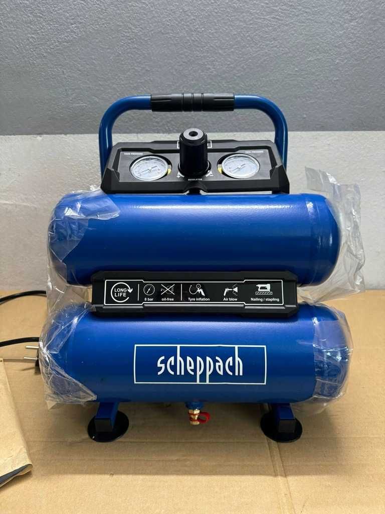 KOMPRESOR Scheppach HC10-TWIN Bezolejowy 8 BAR 2x7,5 750W