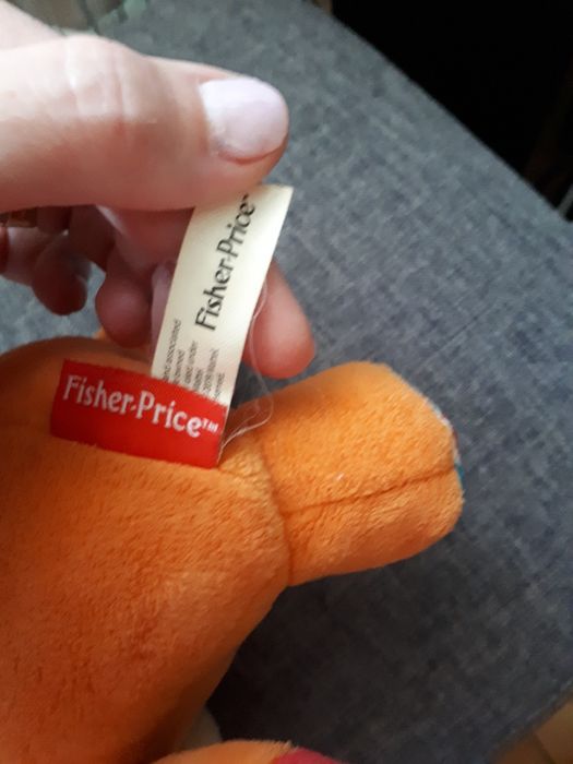 Брязкальце-підвіска м'яка FISHER PRICE Ведмедик з вібрацією.